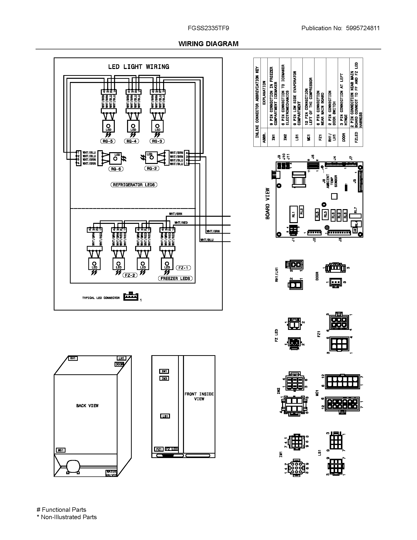 Frigidaire FGSS2335TF9 wiring diagram diagram