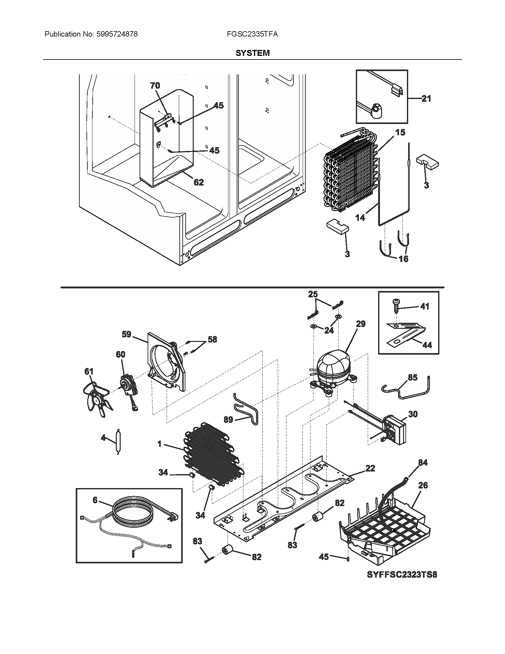 Frigidaire FGSC2335TFA system diagram