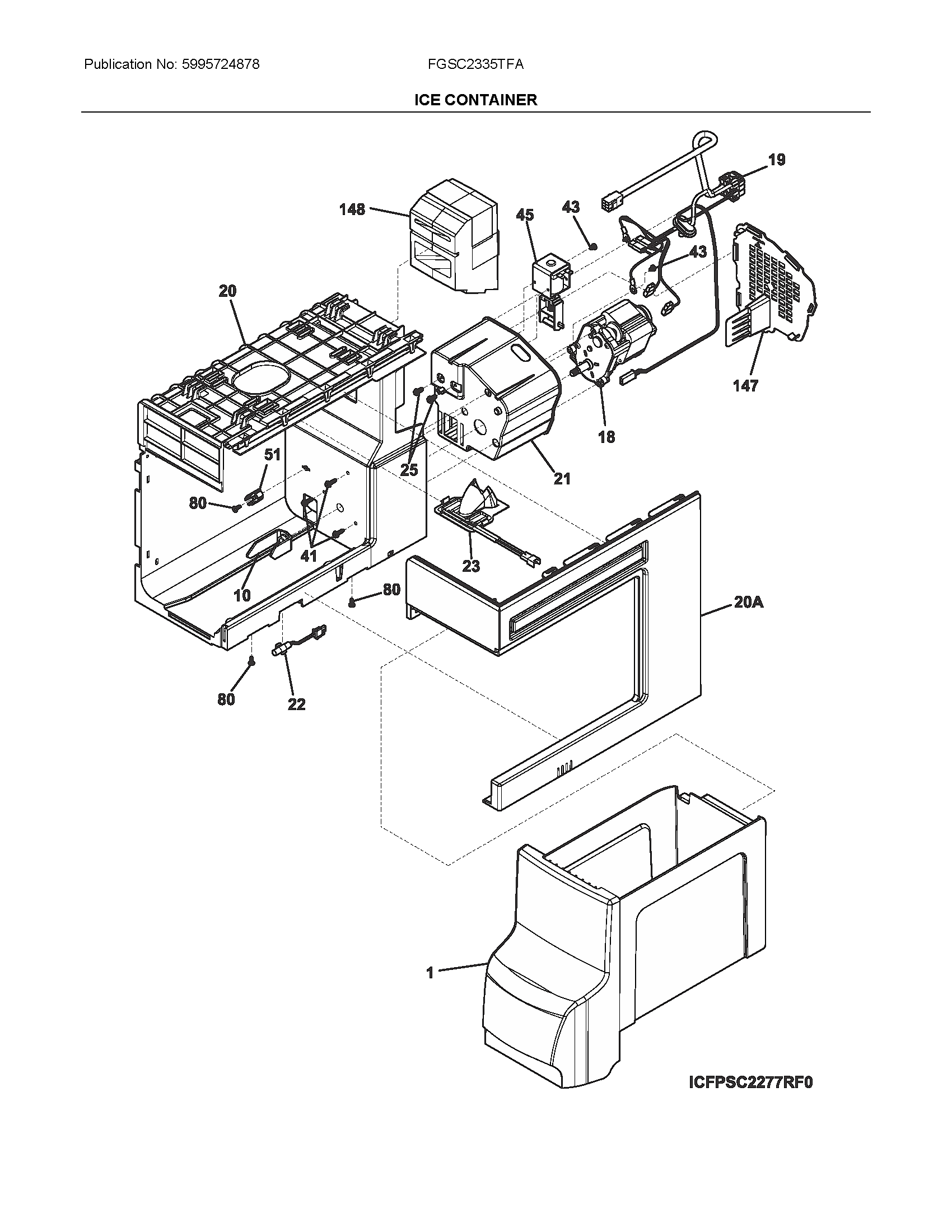 Frigidaire FGSC2335TFA container diagram