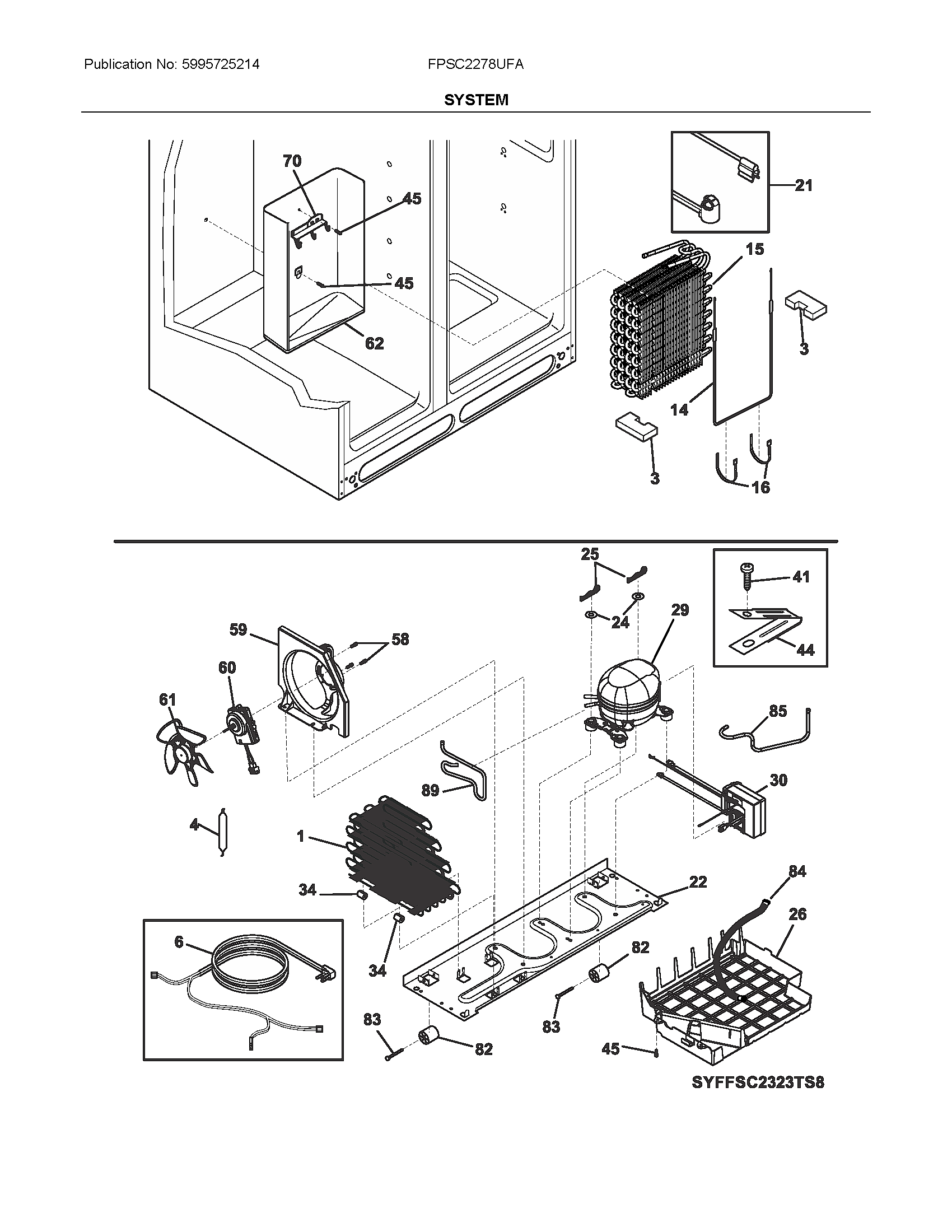 Frigidaire FPSC2278UFA system diagram