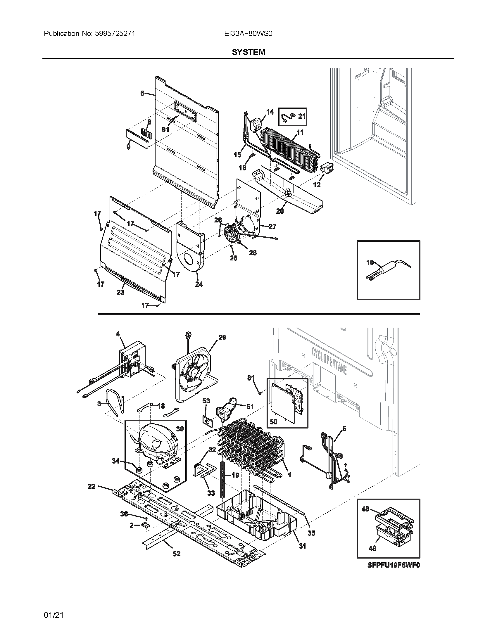 Electrolux EI33AF80WS0 system diagram