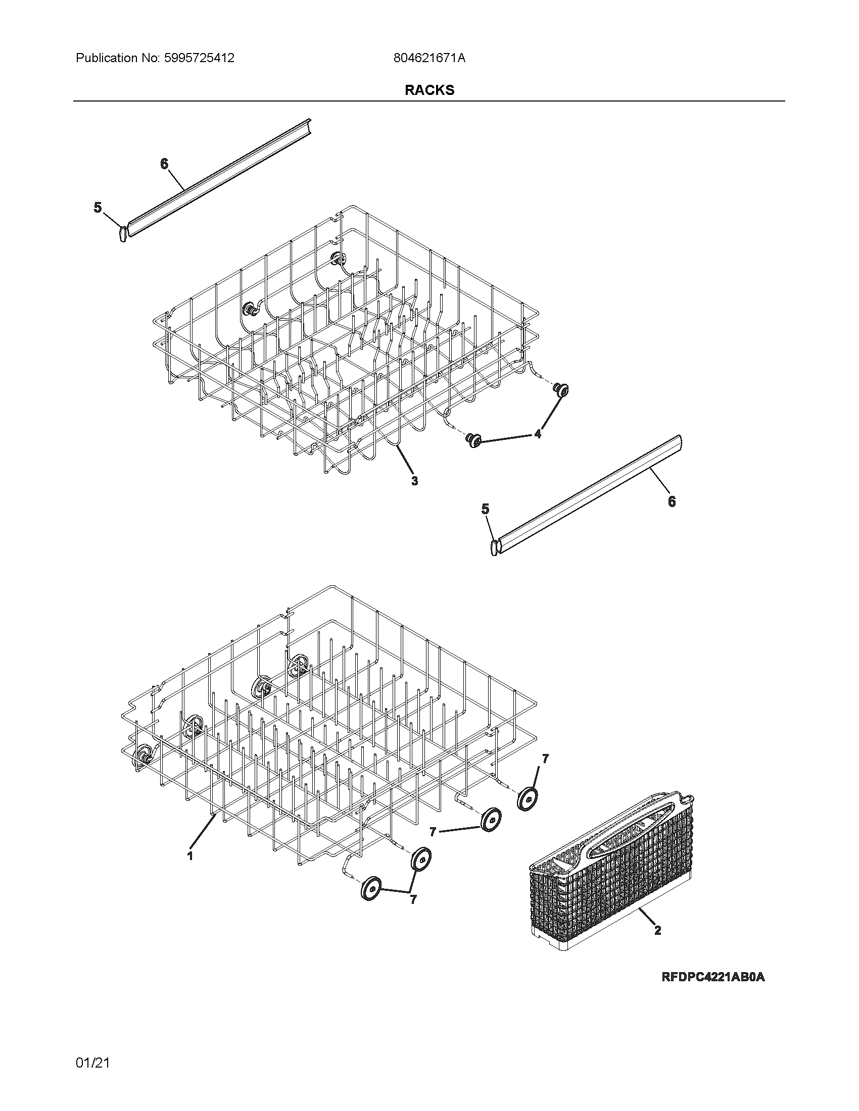 Ikea 804621671A racks diagram
