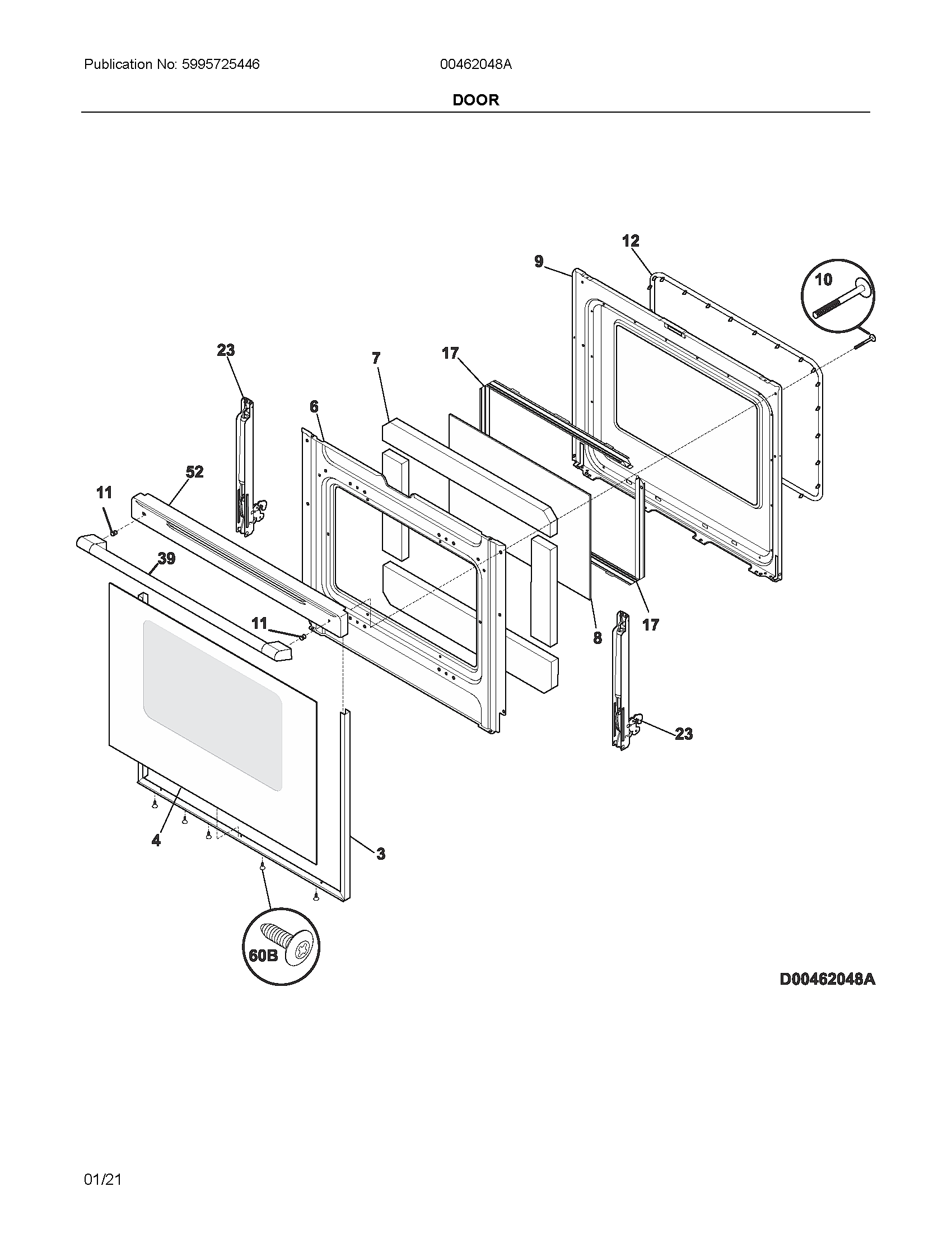 Ikea 00462048A door diagram