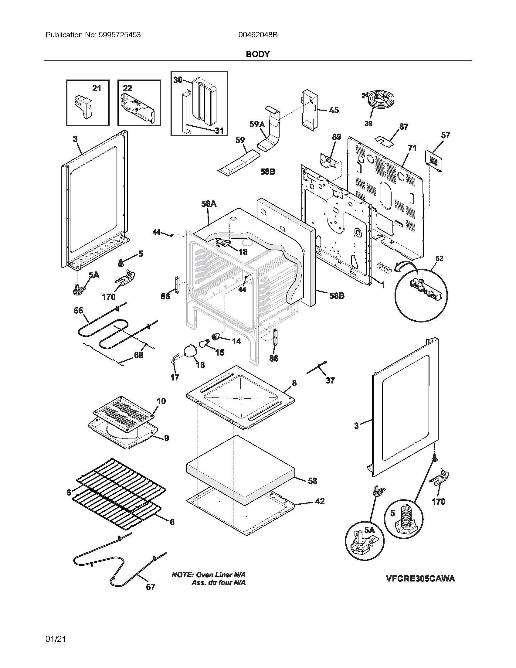 Ikea 00462048B body diagram