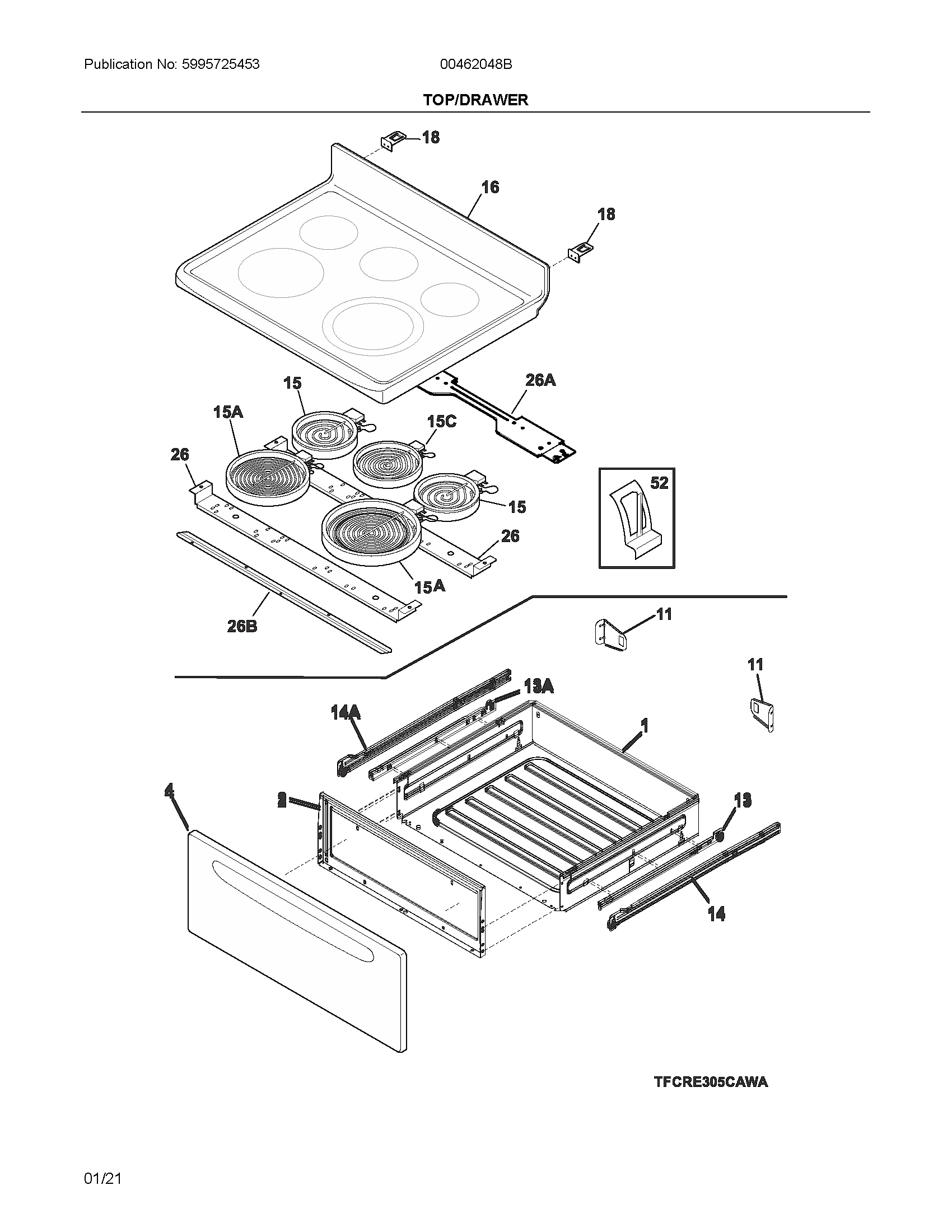 Ikea 00462048B top/drawer diagram