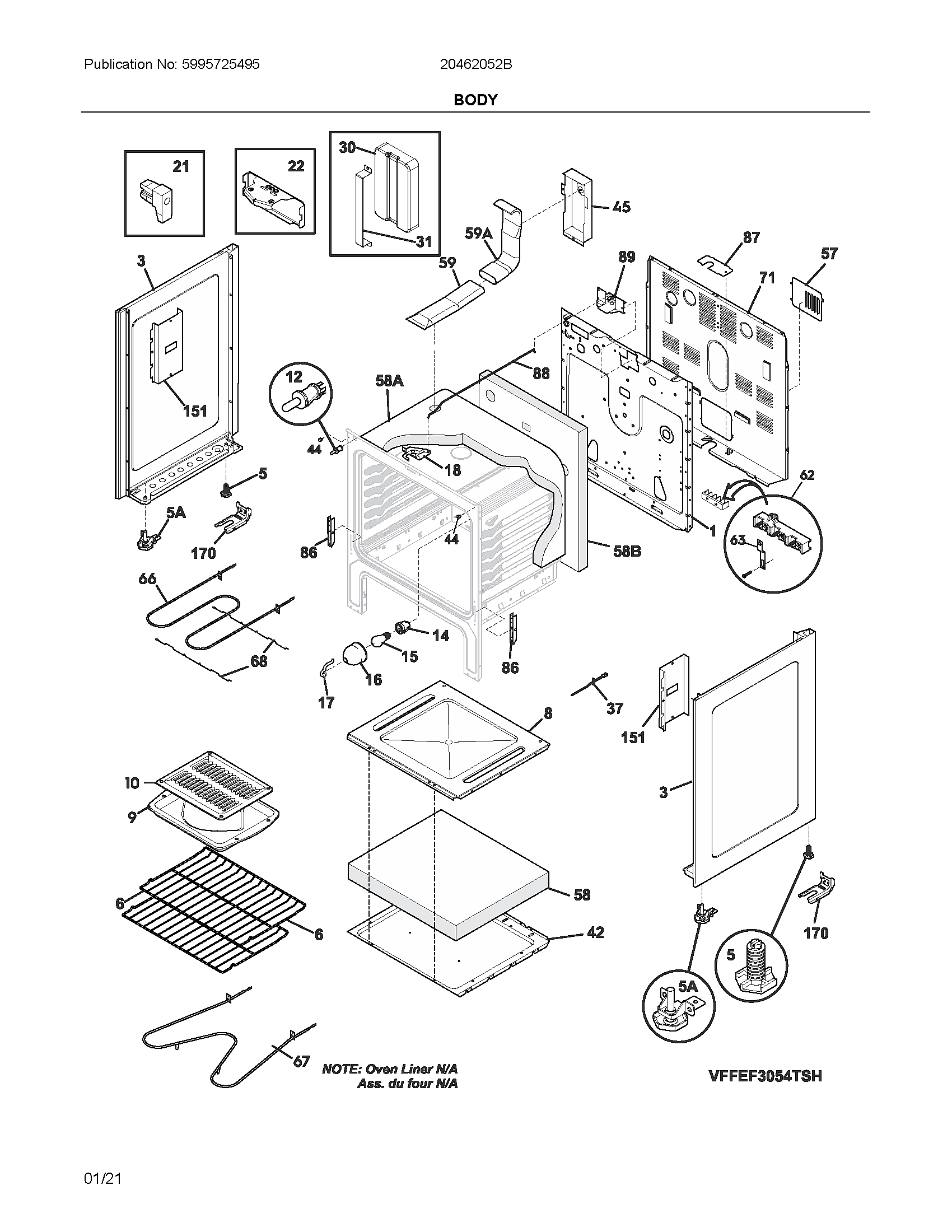 Ikea 20462052B body diagram