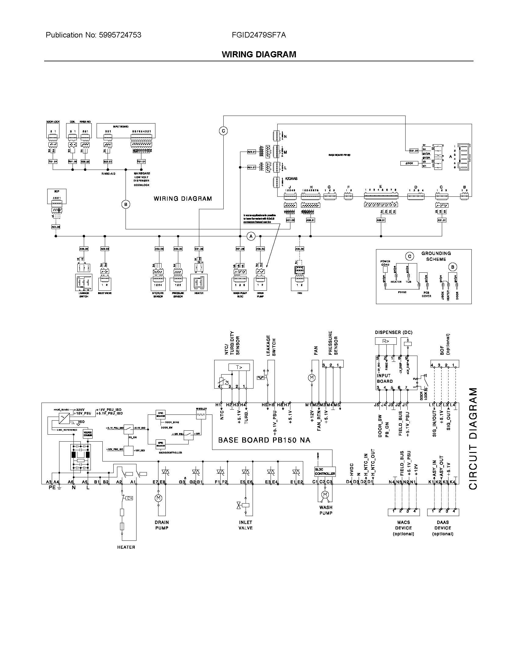 Frigidaire FGID2479SF7A wiring diagram diagram