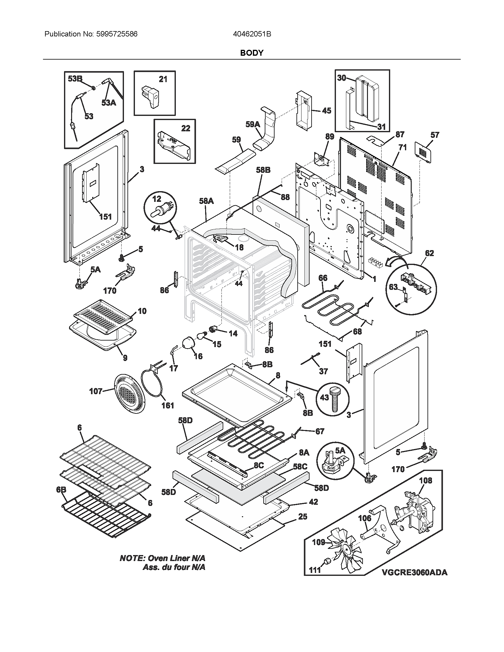 Ikea 40462051B body diagram