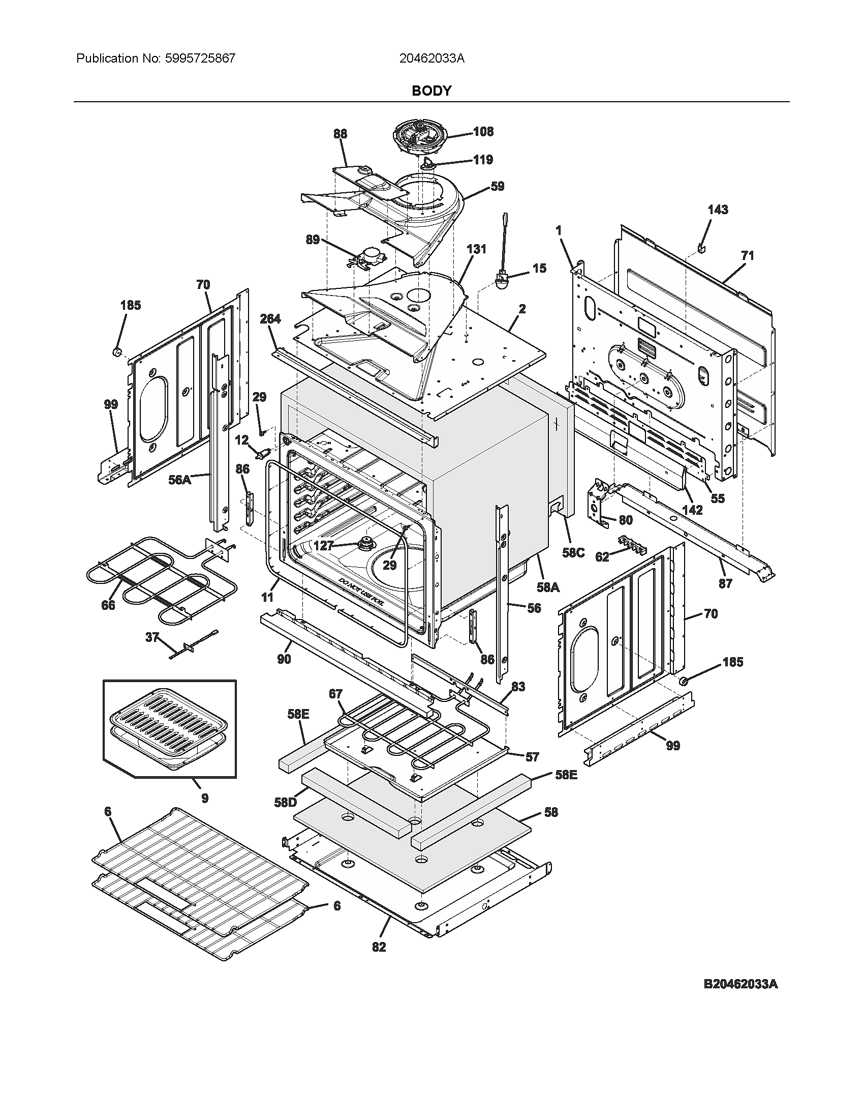 Ikea 20462033A body diagram