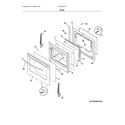 Frigidaire LFEF3054TFN door diagram