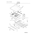 Frigidaire FCRE305LAFE top/drawer diagram