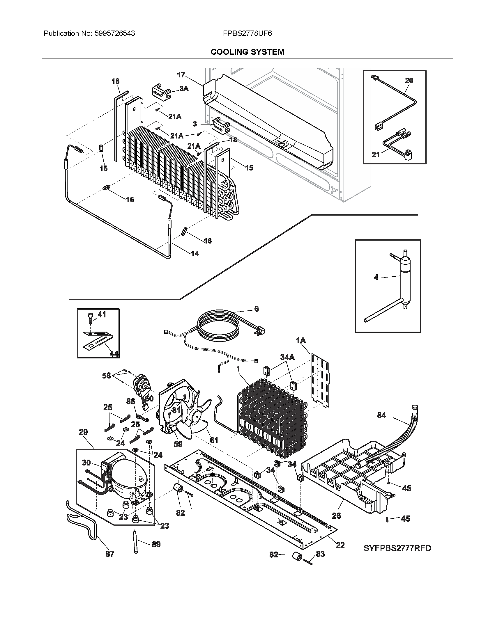 Frigidaire FPBS2778UF6 system diagram