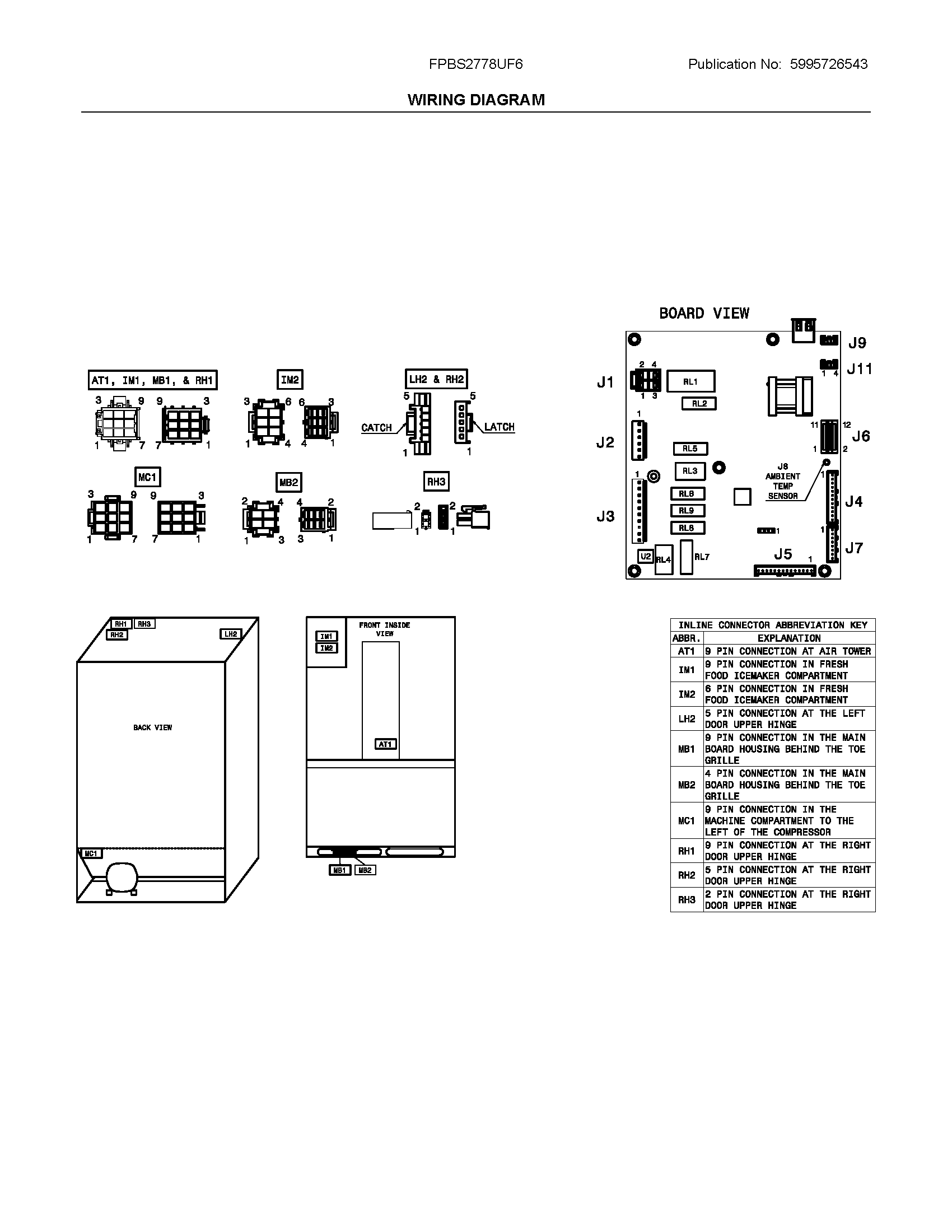 Frigidaire FPBS2778UF6 wiring diagram diagram