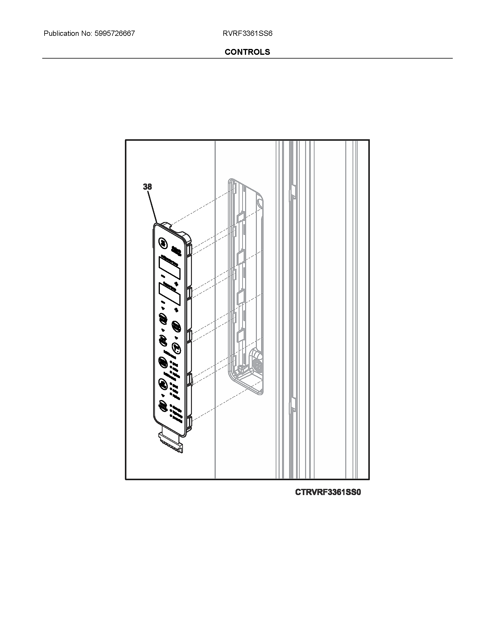 Viking RVRF3361SS6 controls diagram