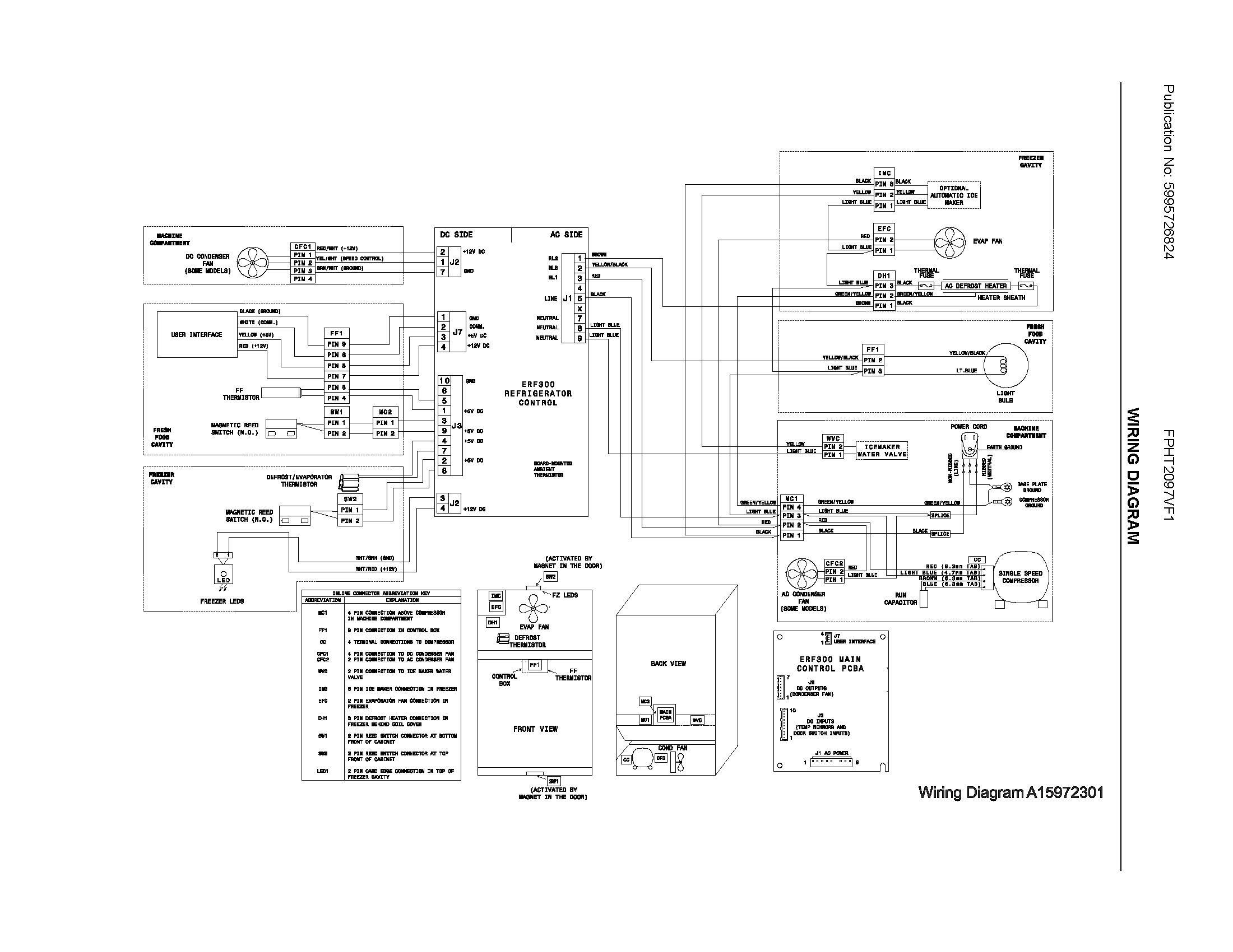 Frigidaire FPHT2097VF1 wiring diagram diagram