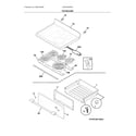Frigidaire CGEF3039RFE top/drawer diagram