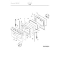 Frigidaire CGEF3039RFE door diagram