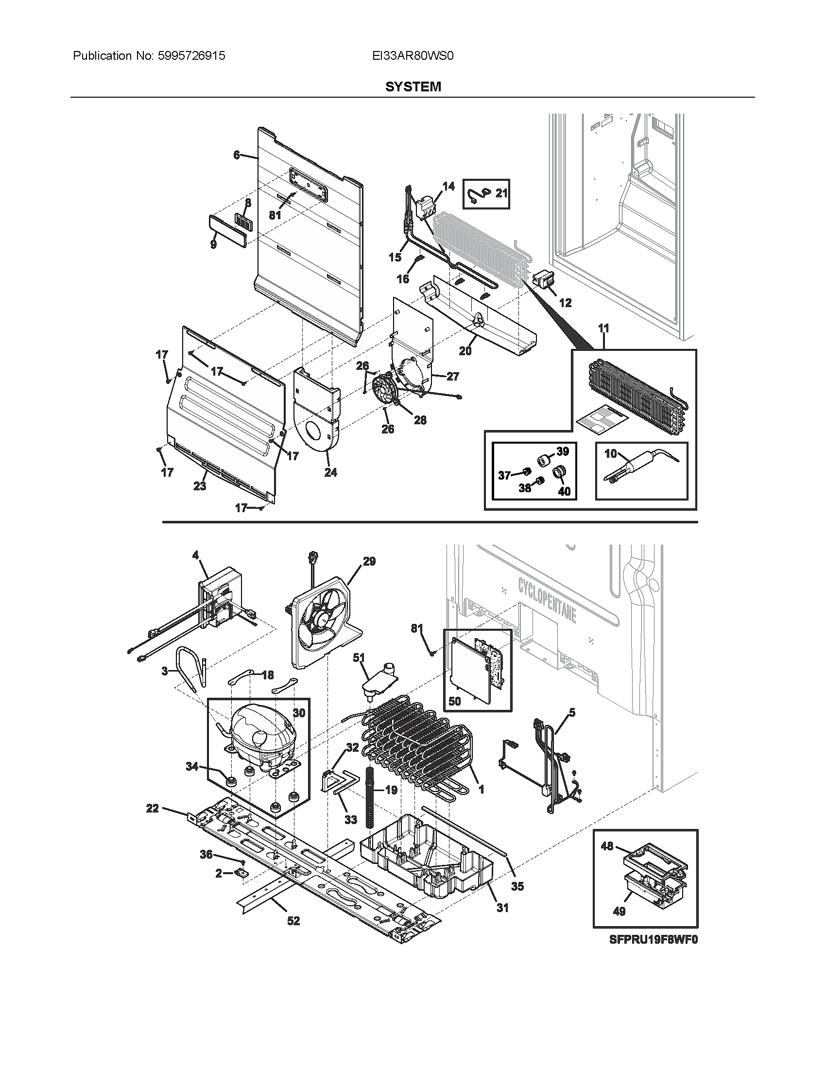 Electrolux EI33AR80WS0 system diagram