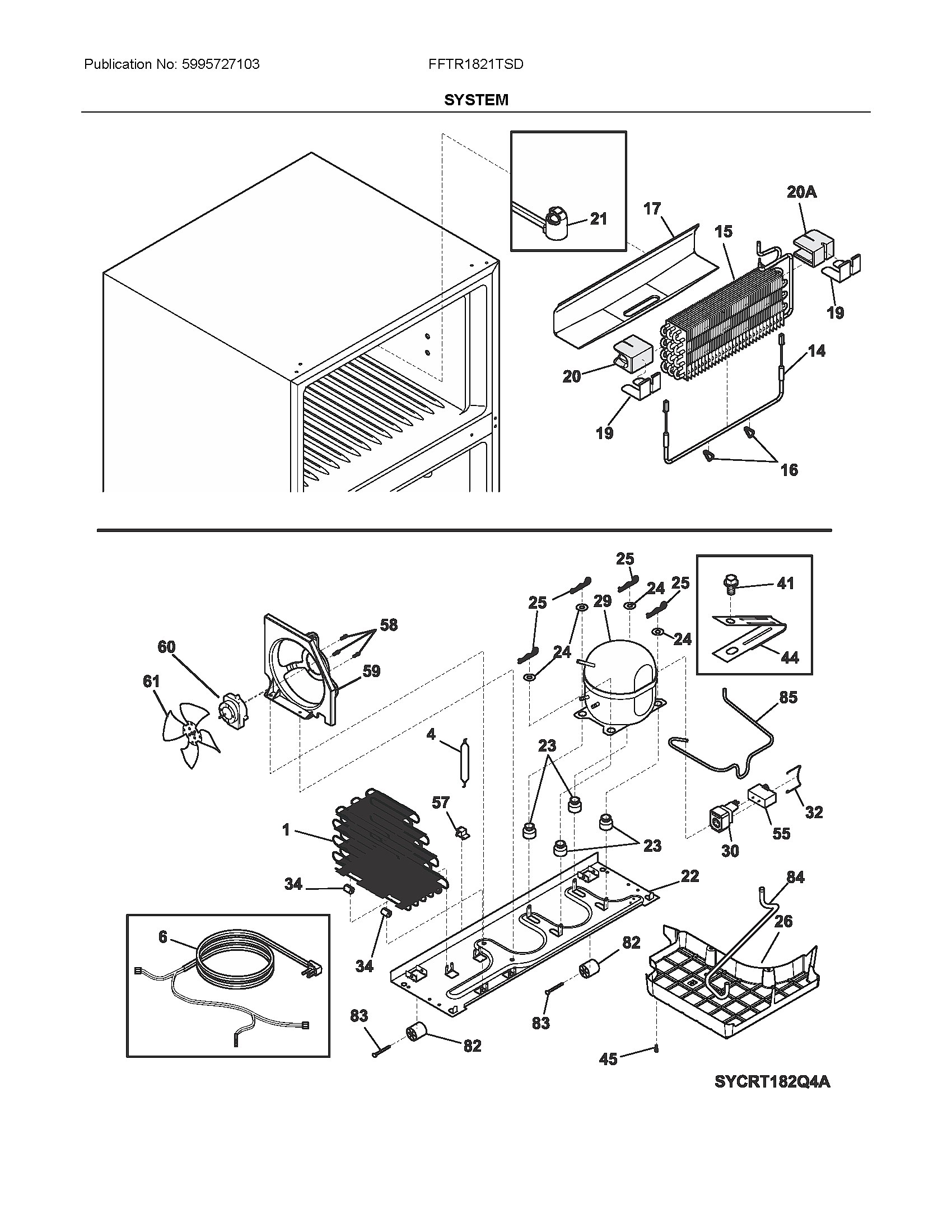 Frigidaire FFTR1821TSD system diagram