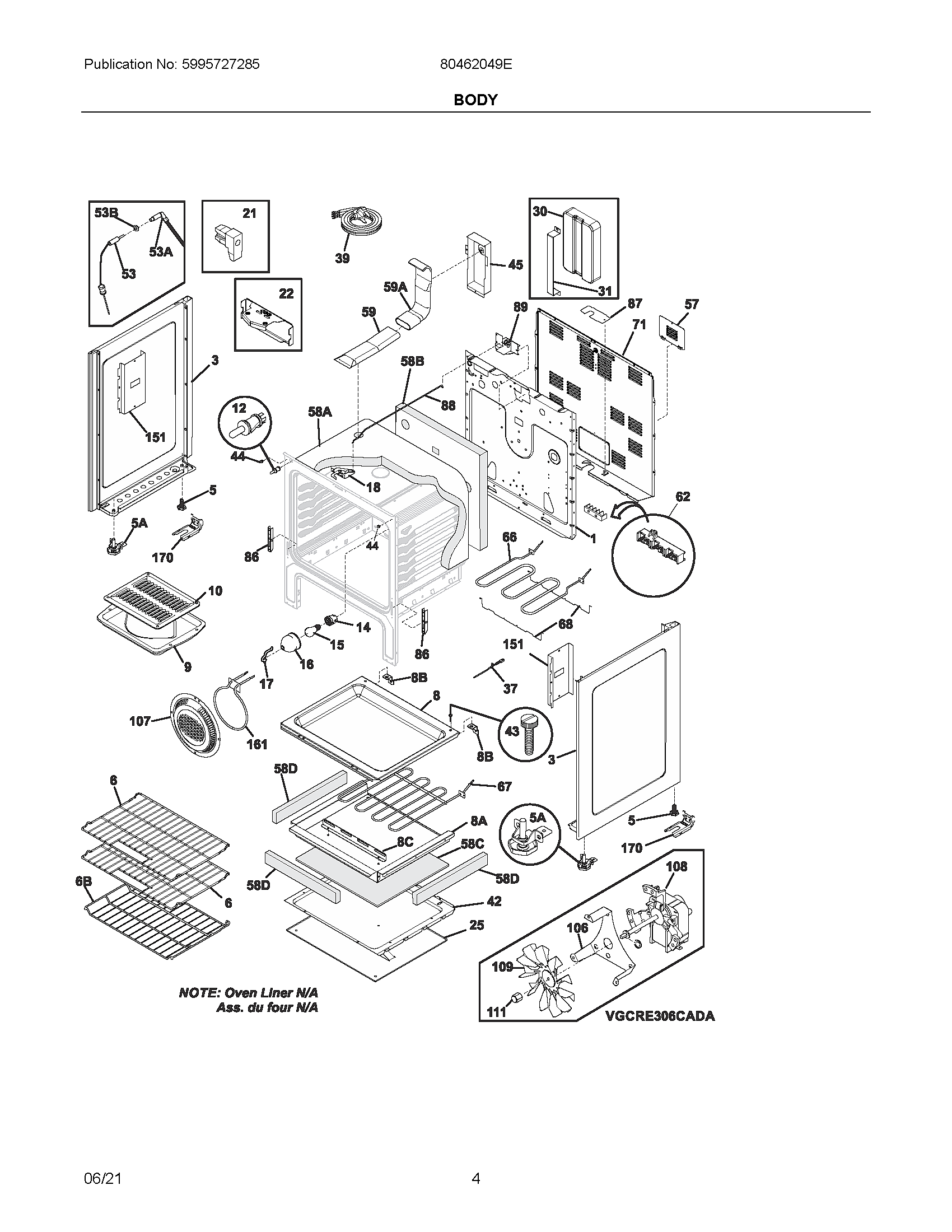Ikea 80462049E body diagram