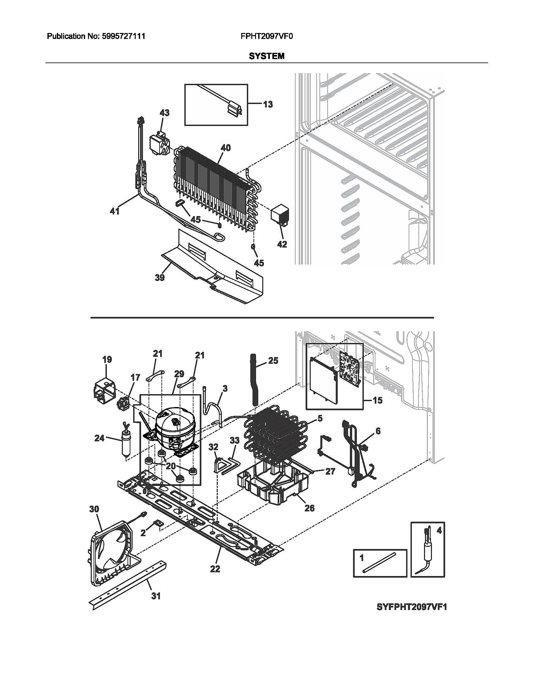 Frigidaire FPHT2097VF0 system diagram