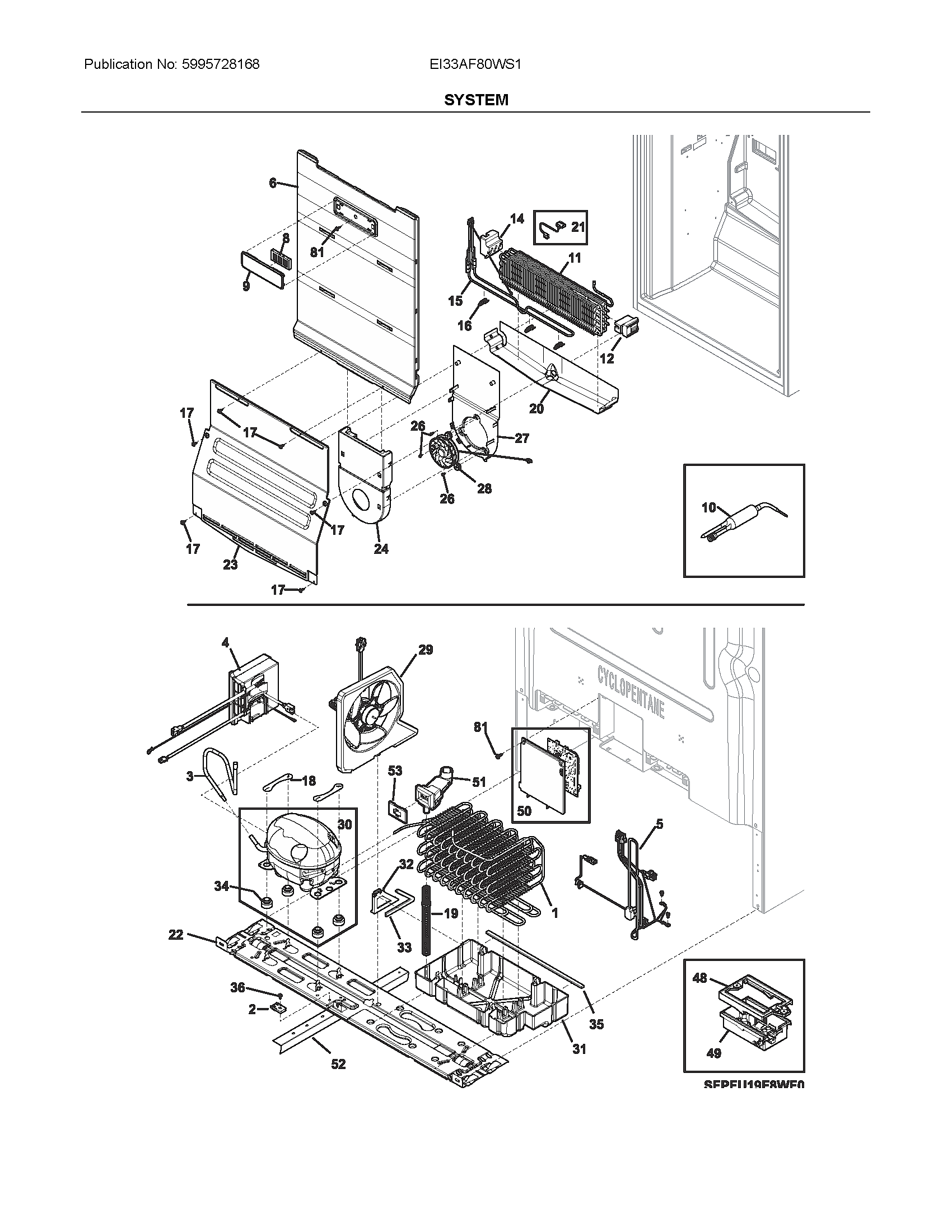 Electrolux EI33AF80WS1 system diagram
