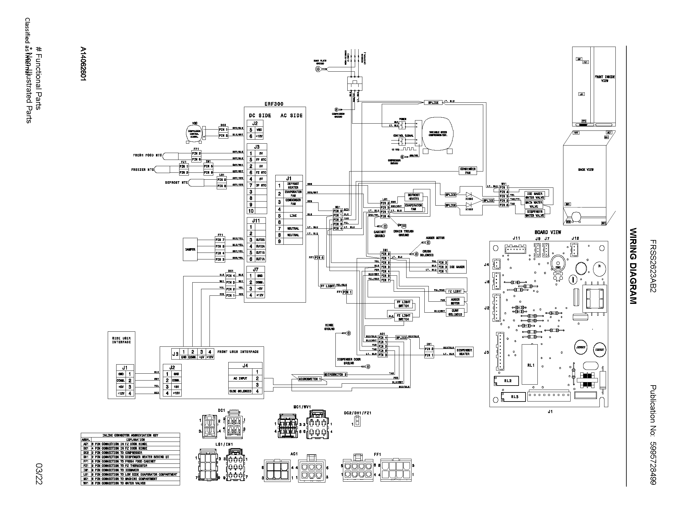 Frigidaire FRSS2623AB2 wiring diagram diagram