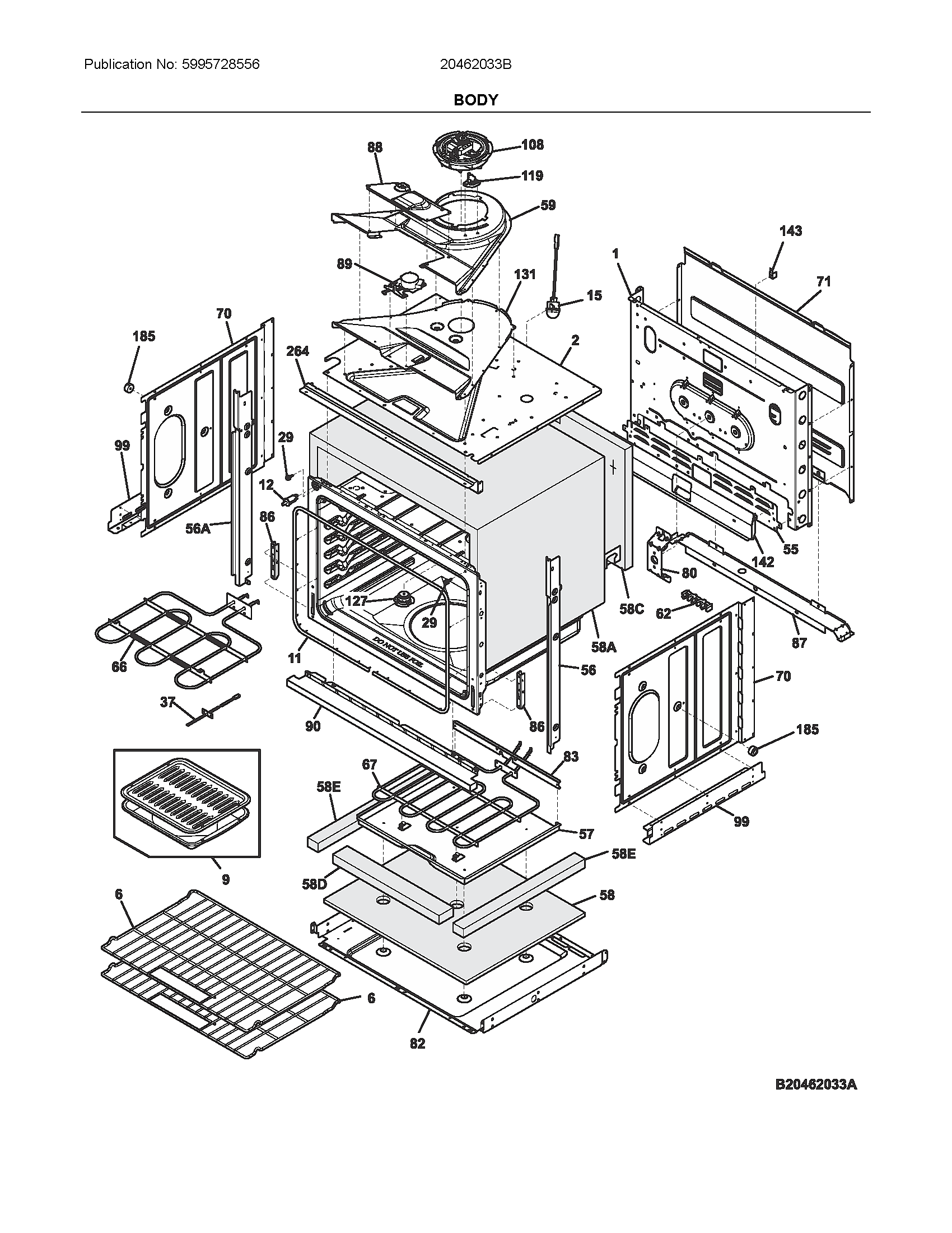 Ikea 20462033B body diagram