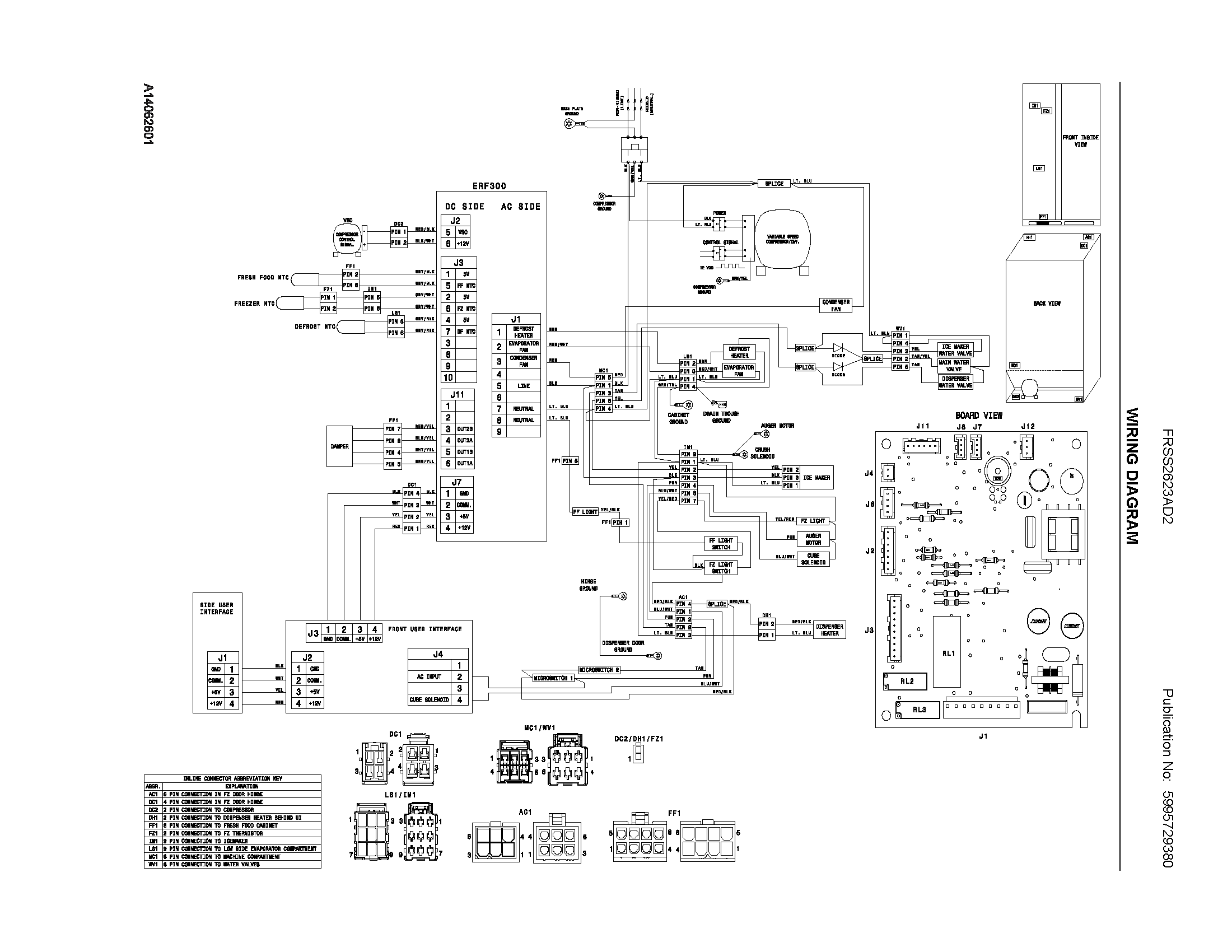 Frigidaire FRSS2623AD2 wiring diagram diagram