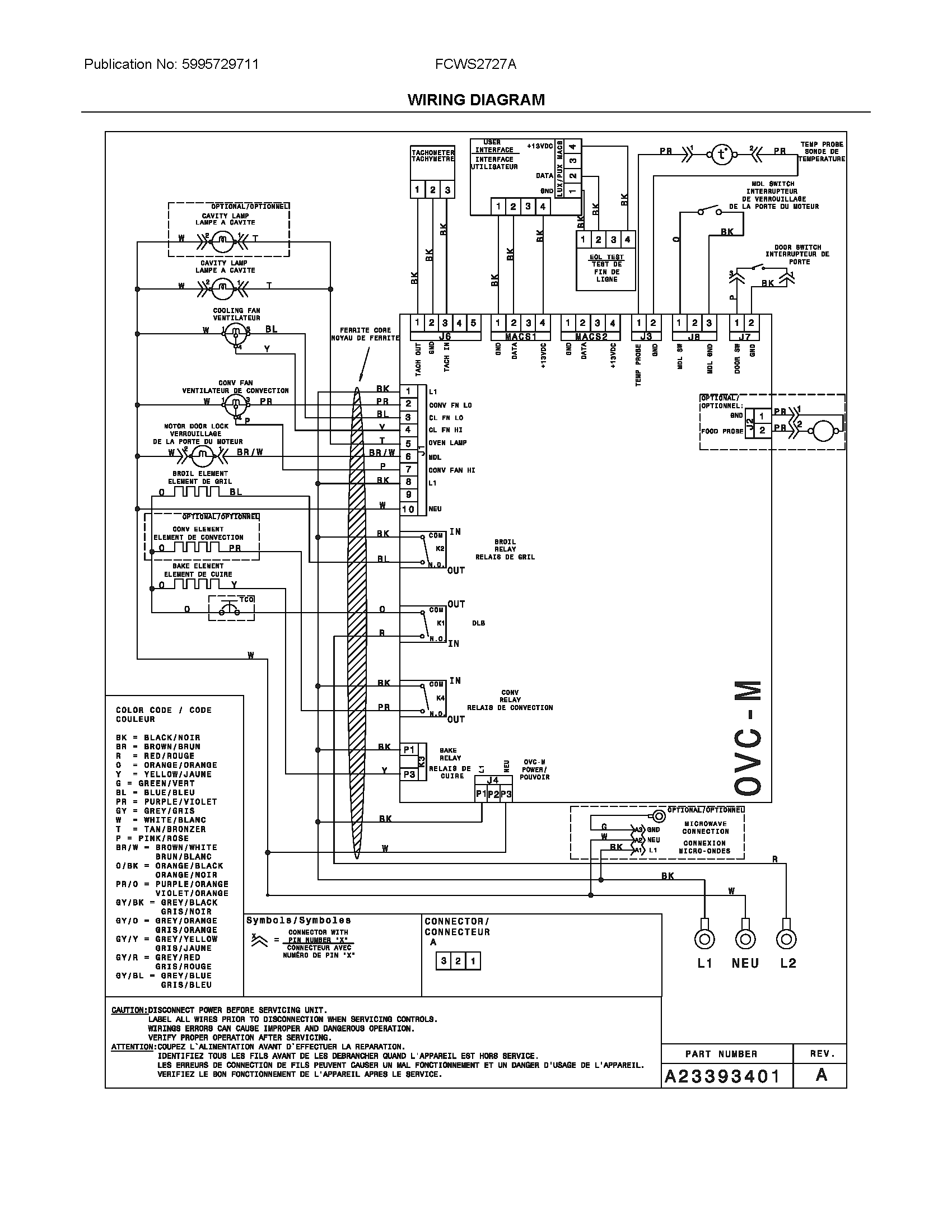 Frigidaire FCWS2727ASA wiring diagram diagram