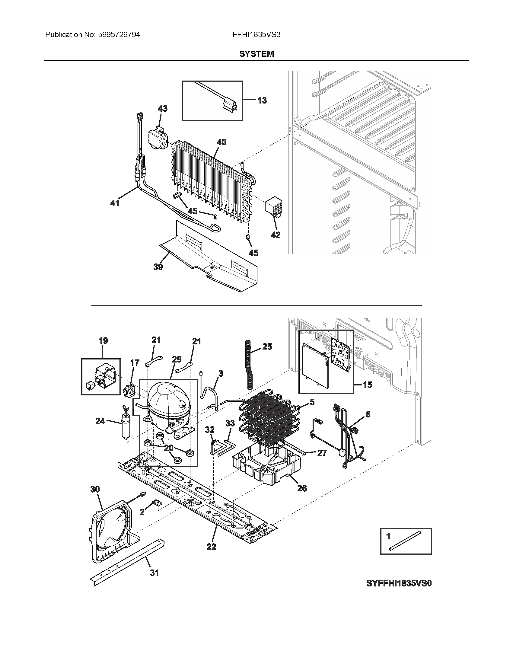 Frigidaire FFHI1835VS3 system diagram