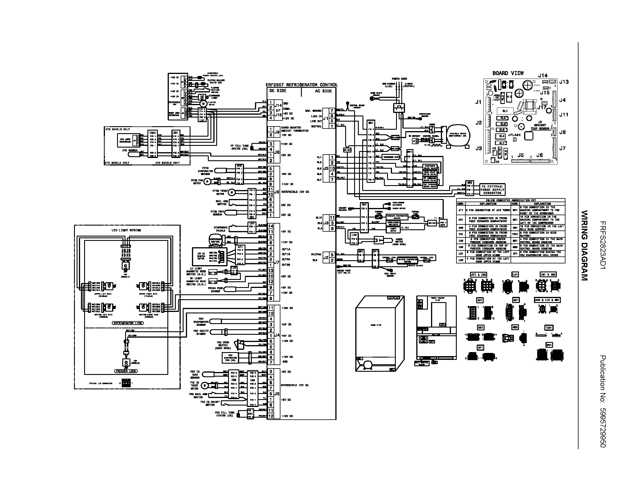 Frigidaire FRFS2823AD1 wiring diagram diagram