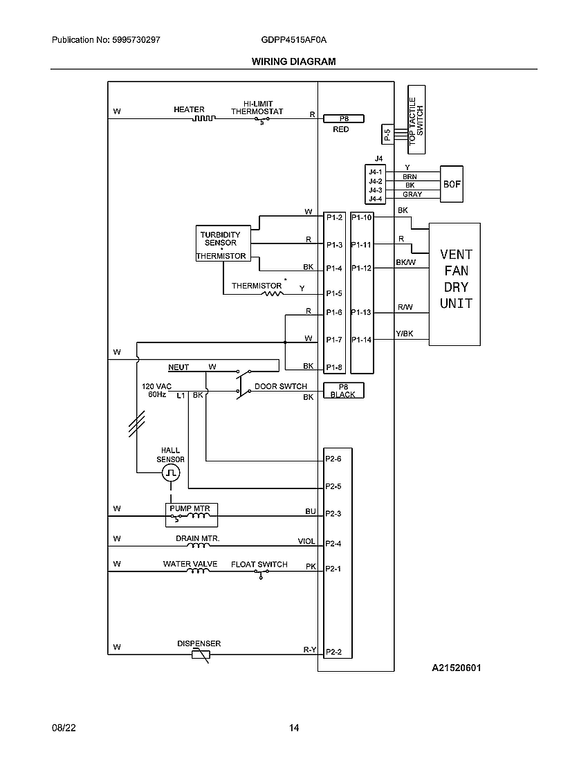 Frigidaire GDPP4515AF0A wiring diagram diagram