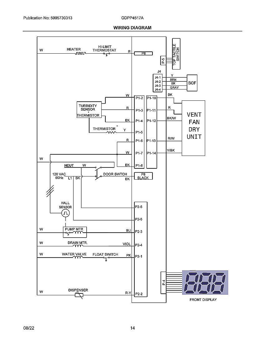 Frigidaire GDPP4517AF0A wiring diagram diagram