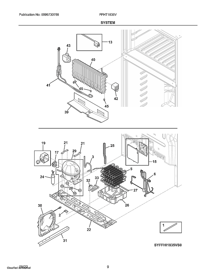 Frigidaire FFHT1835VB1 system diagram