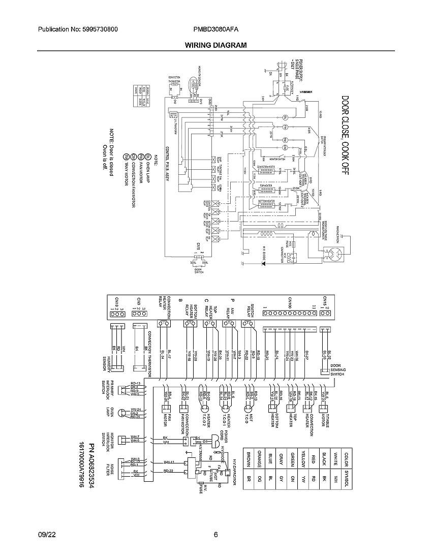 Frigidaire PMBD3080AFA wiring diagram diagram