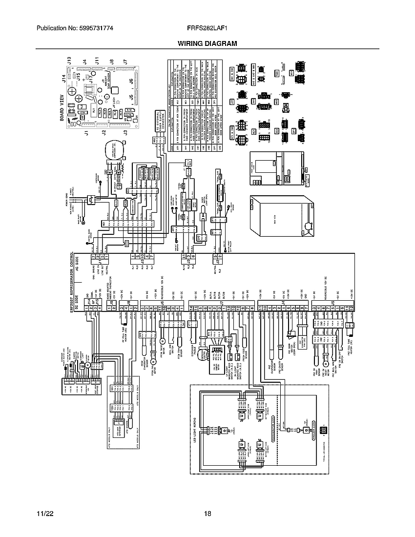 Frigidaire FRFS282LAF1 wiring diagram diagram