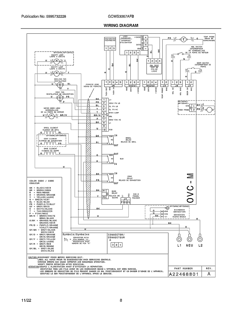 Frigidaire GCWS3067AFB wiring diagram diagram