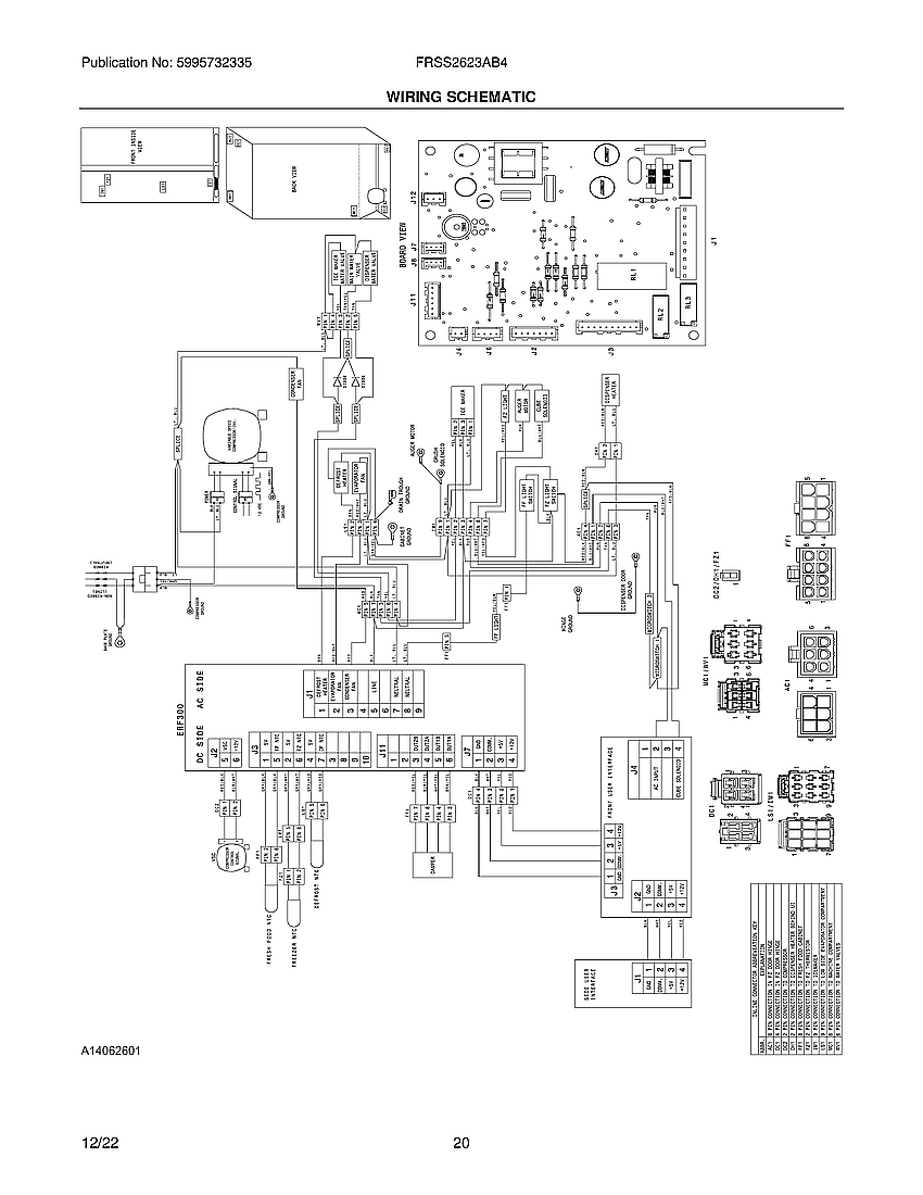 Frigidaire FRSS2623AB4 wiring diagram diagram