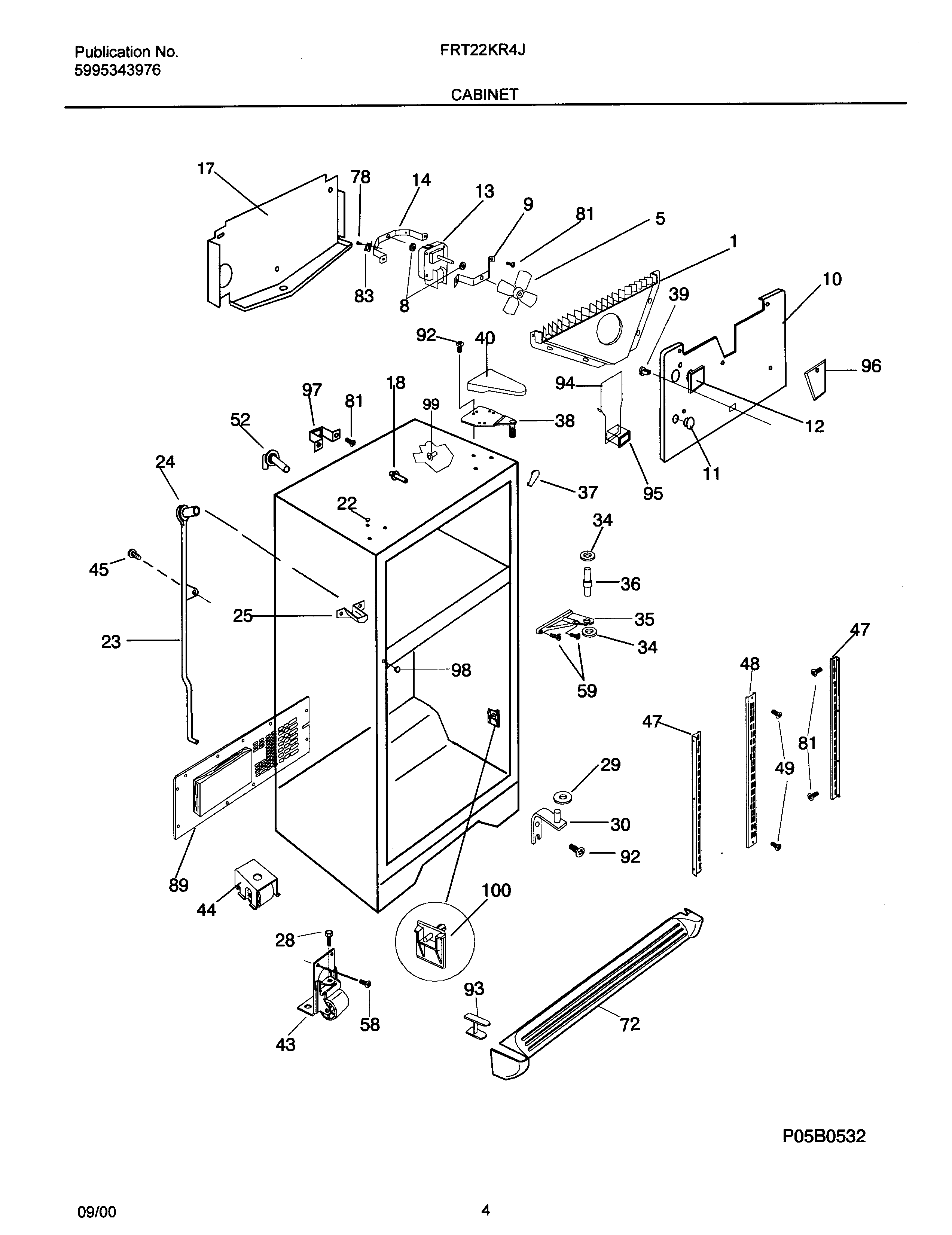 Frigidaire OEMFRGCONV2K cabinet diagram