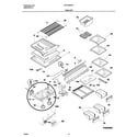 Frigidaire OEMF1-FRT22KR4JW0 shelves diagram