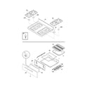 Frigidaire FGF337GUB top/drawer diagram