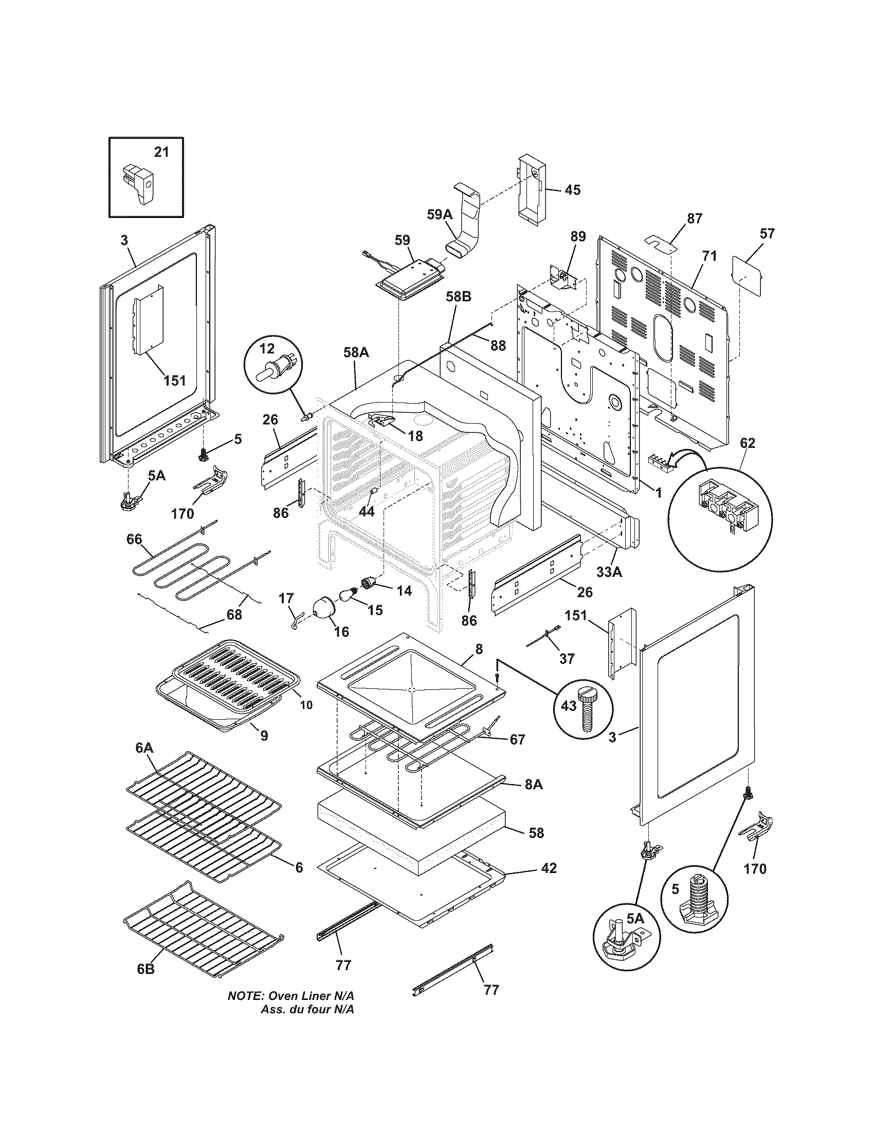Kenmore 79094433700 body diagram
