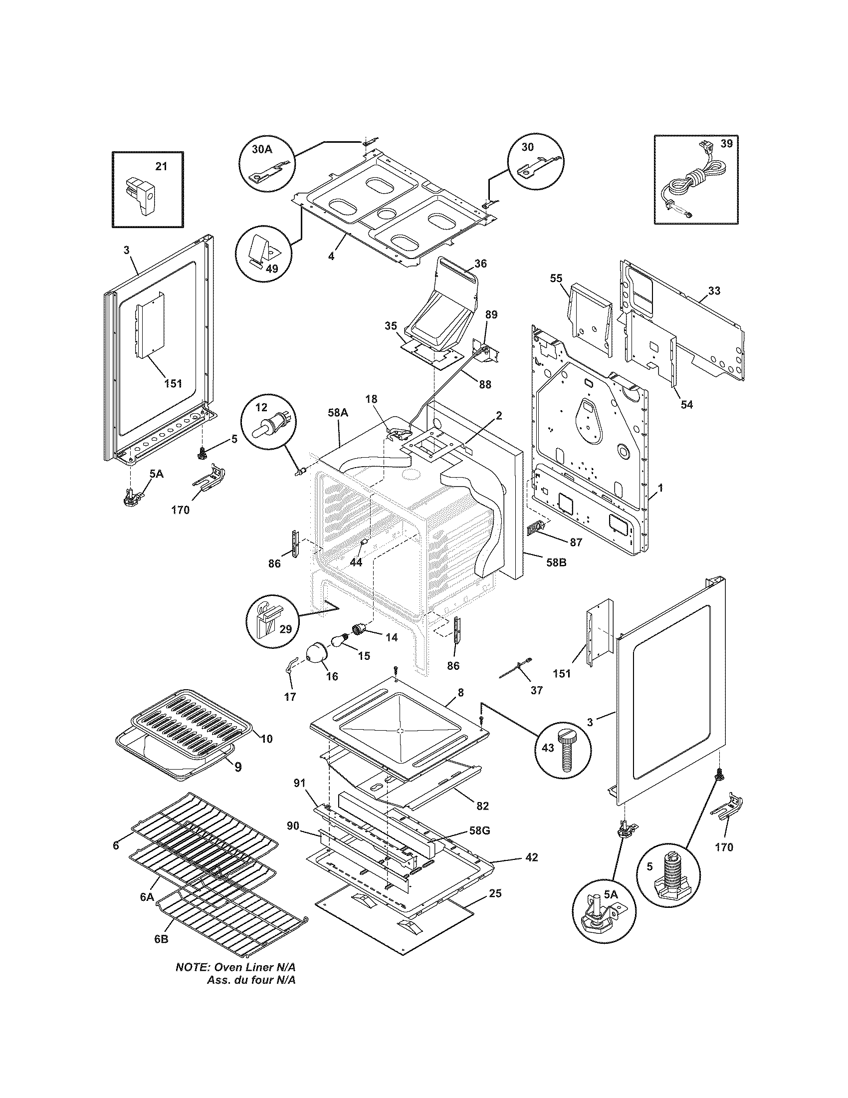 Kenmore 79071462700 body diagram