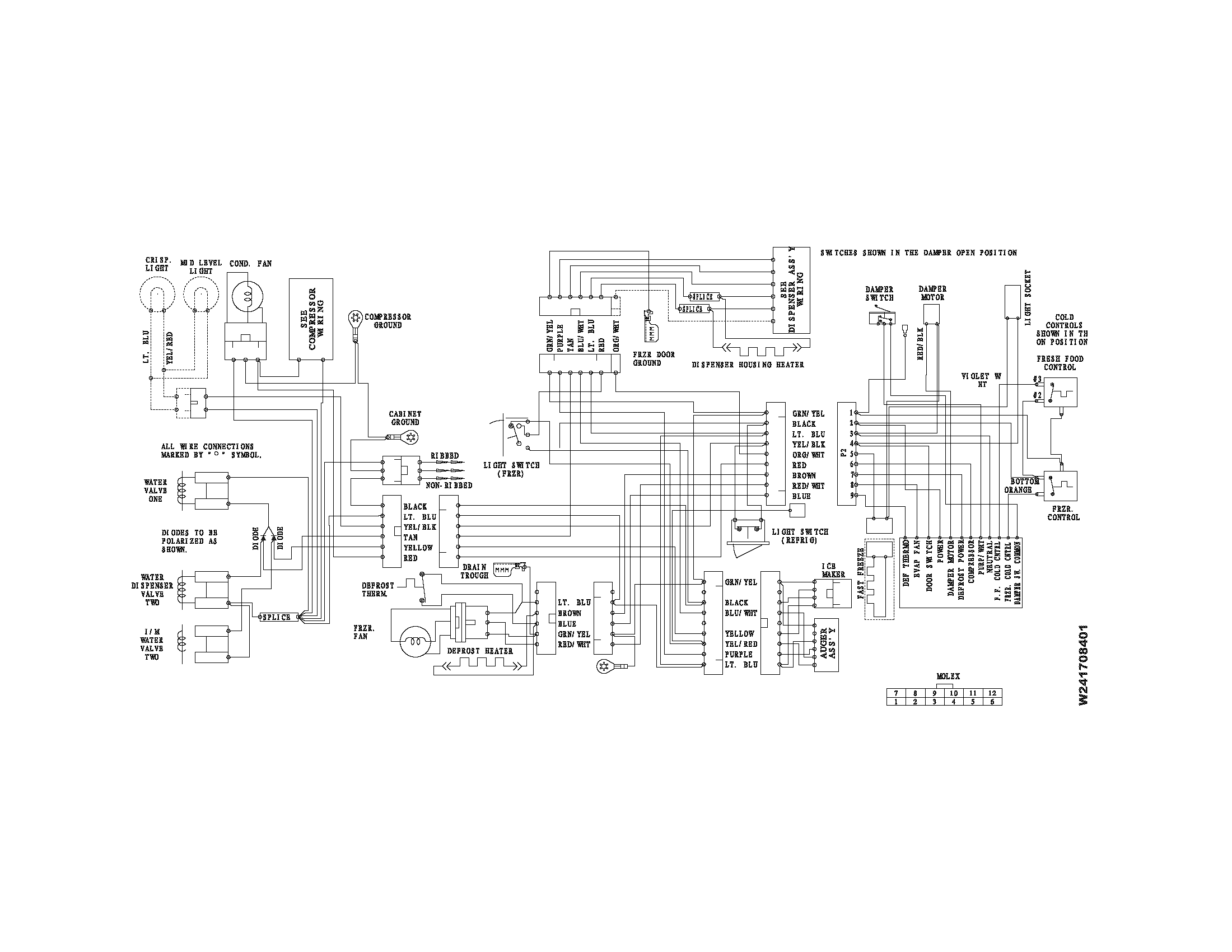 Frigidaire FRS6R5EMBJ wiring diagram diagram