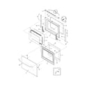 Frigidaire BFES368ES6 door diagram