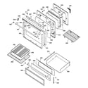 Kenmore 36275990000 door & drawer parts diagram