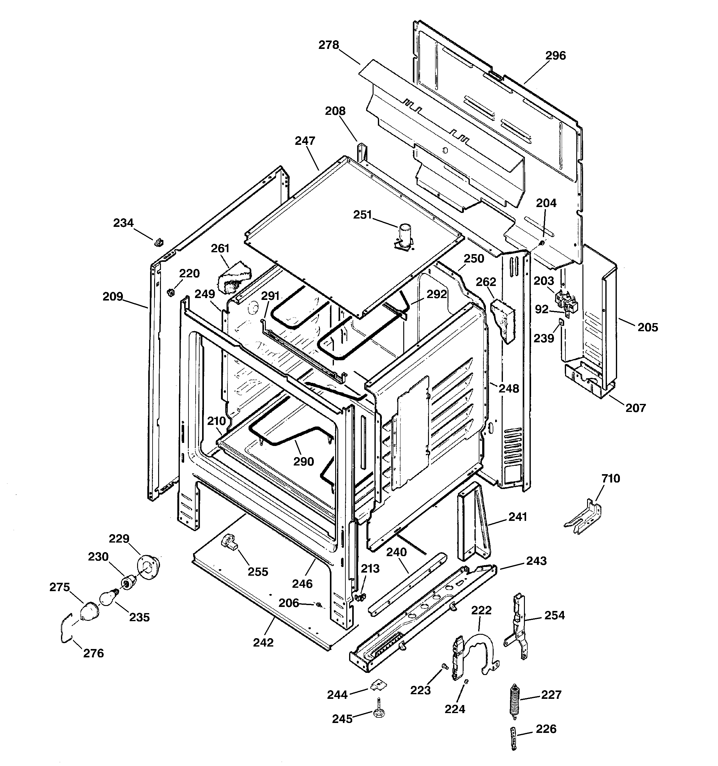 Kenmore 36291112000 body parts diagram