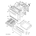 Kenmore 36272328000 door & drawer parts diagram