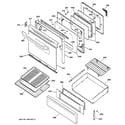 Kenmore 36275707002 door & drawer parts diagram